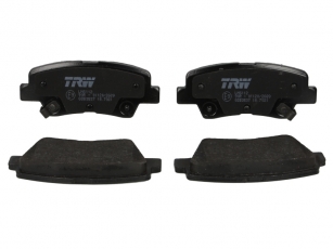 Купить GDB3537 TRW Тормозные колодки задние Велостер 1.6 с звуковым предупреждением износа